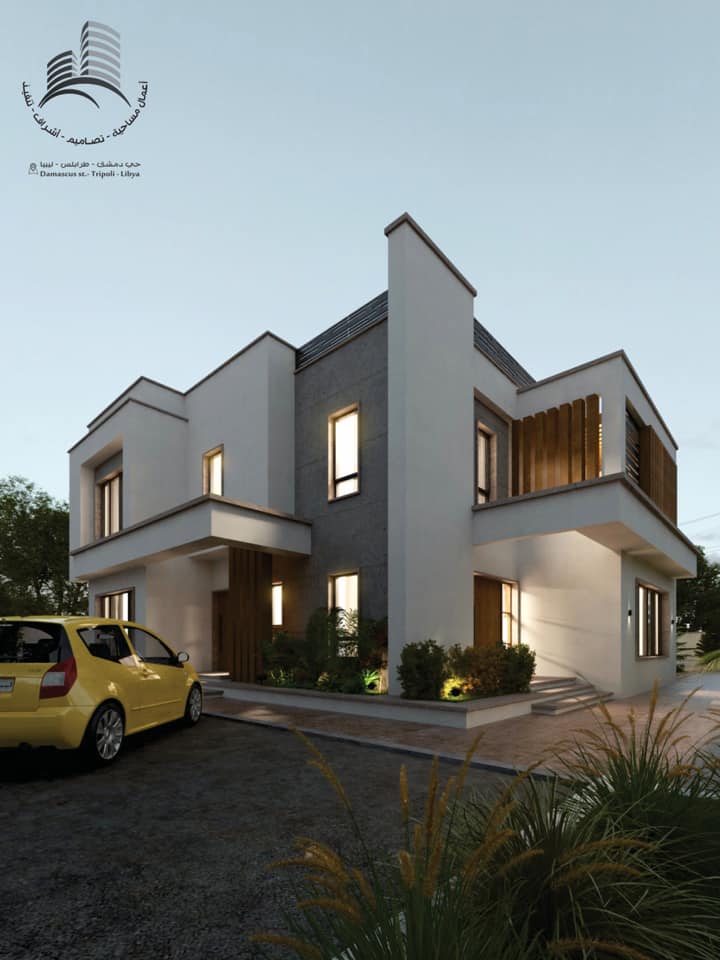 تصميم مبنى سكني في مصراتة ليبيا
