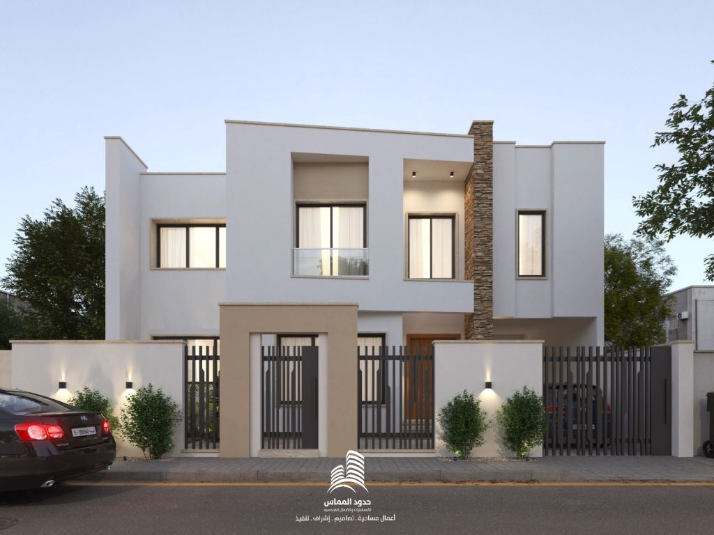 مبنى سكني مكون من طابقين